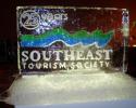 Business Logo Ice Sculpture With Color 