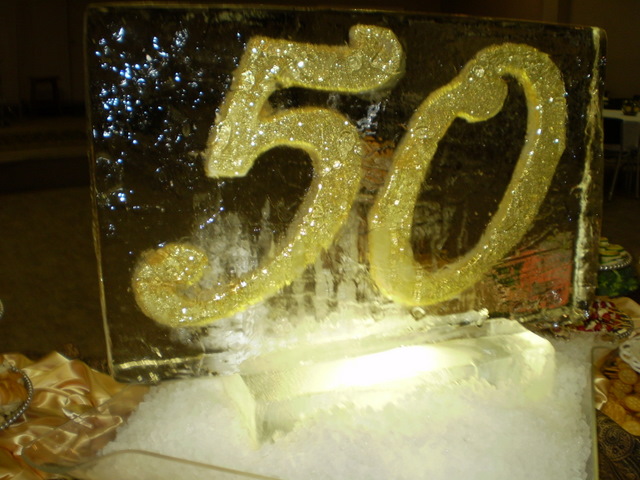 50th Anniversary Ice Sculpture