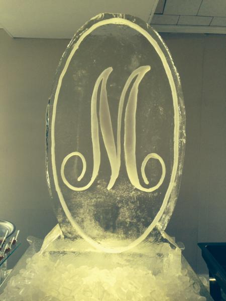 Let Chef Dave create a custom monogram ice sculpture for your event. 